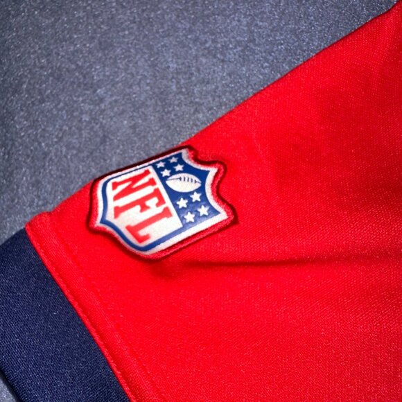 Nike Polo Shirt Mens Large Red New England Patriots NFL On Field Apparel - Picture 4 of 15